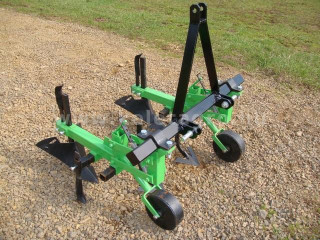 Cultivator with 2 hoe units, with hiller, for Japanese compact tractors, Komondor SK2 (1)